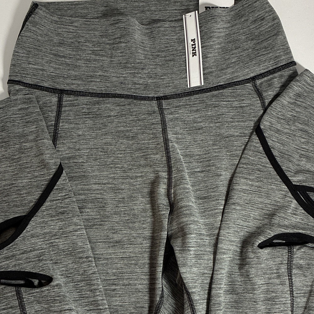 PINK Victoria's Secret Relay Cut-Out High Rise Leggings Heather Gray  Large